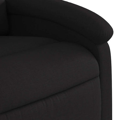vidaXL Fauteuil de massage en tissu noir