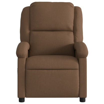 vidaXL Fauteuil de massage Marron Tissu