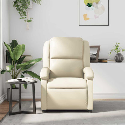 vidaXL Relaxsessel Creme Kunstleder