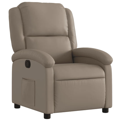 vidaXL Fauteuil relax marron cappuccino en similicuir