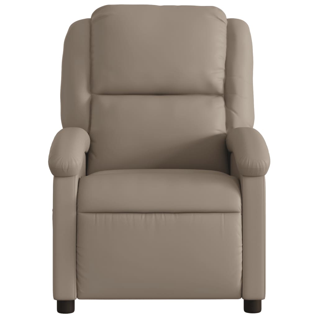 vidaXL Fauteuil relax marron cappuccino en similicuir