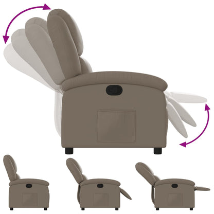 vidaXL Fauteuil relax marron cappuccino en similicuir