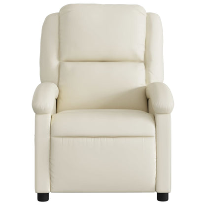 vidaXL Massagesessel Creme Kunstleder