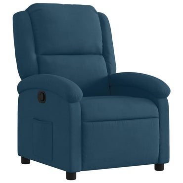 vidaXL Fauteuil relax bleu velours