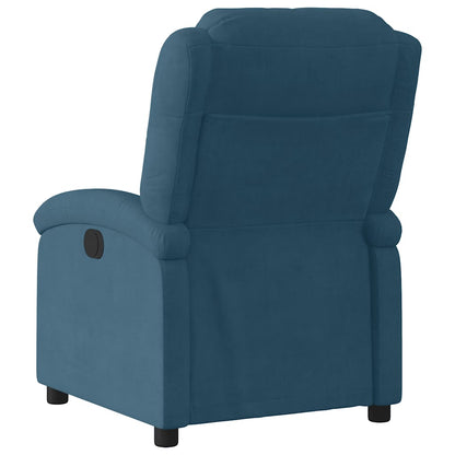 vidaXL Relaxsessel Blau Samt