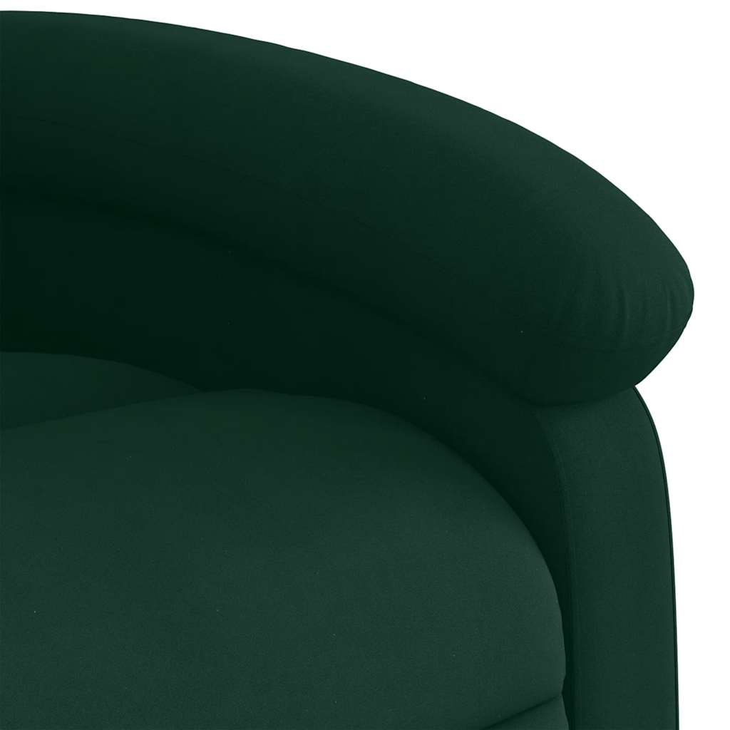 vidaXL Massagesessel Dunkelgrün Samt