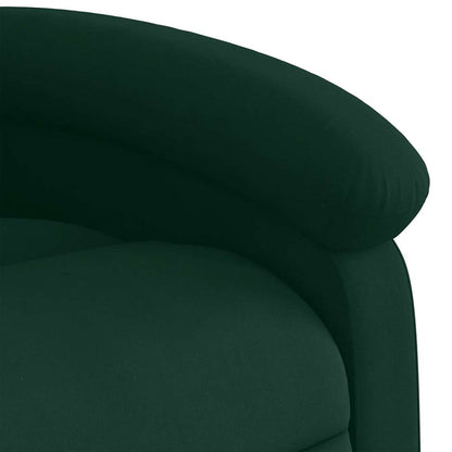 vidaXL Massagesessel Dunkelgrün Samt