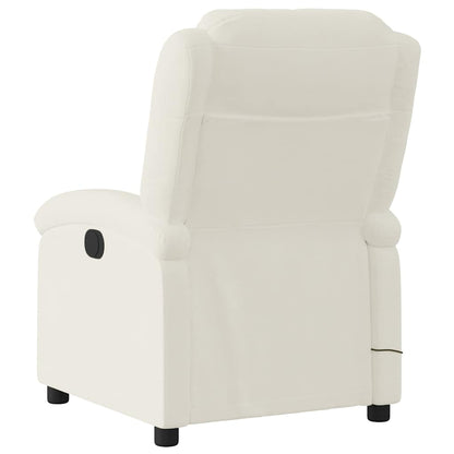 vidaXL Massagesessel Creme Samt