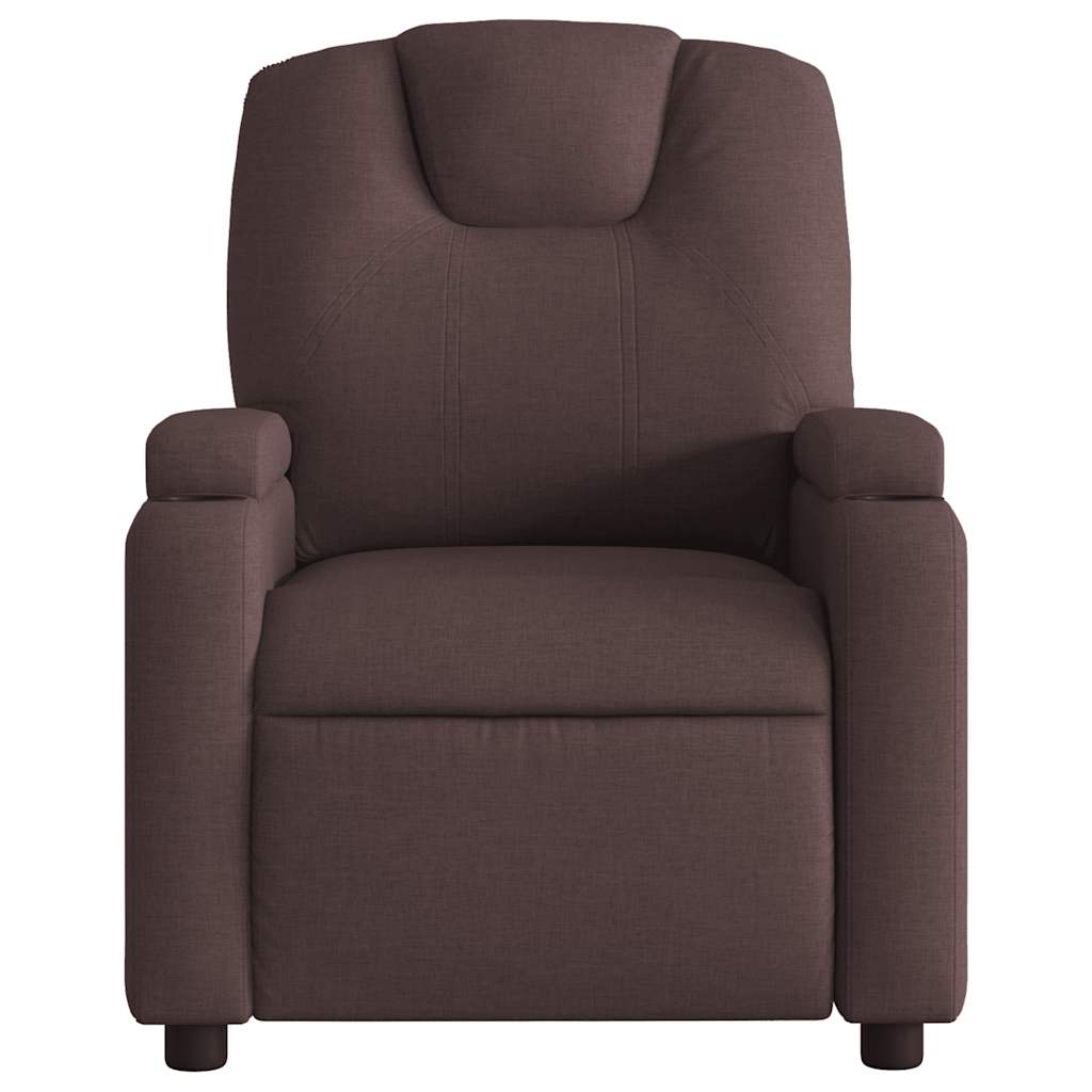 vidaXL Relaxsessel Dunkelbraun Stoff