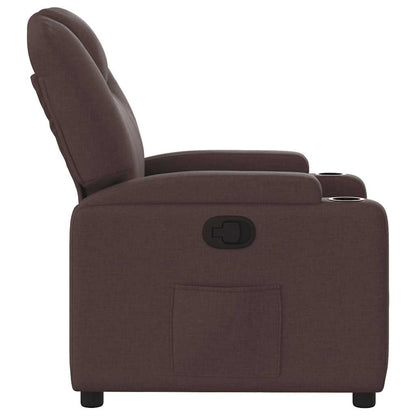 vidaXL Relaxsessel Dunkelbraun Stoff