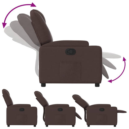 vidaXL Relaxsessel Dunkelbraun Stoff