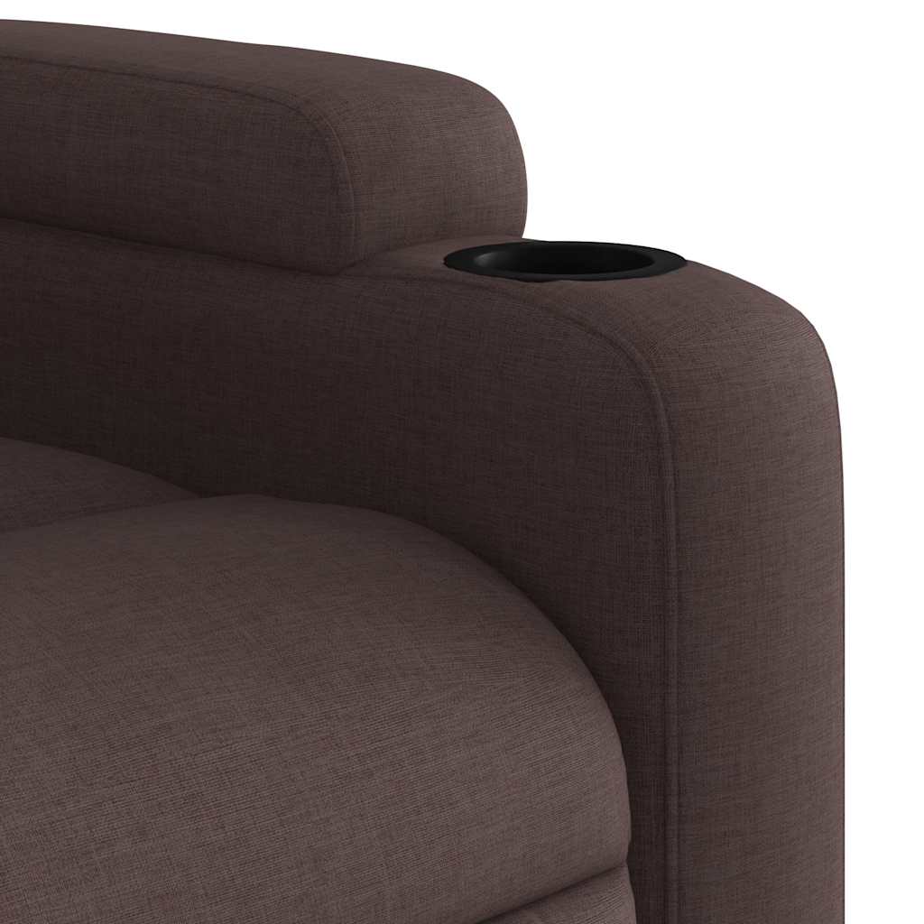 vidaXL Relaxsessel Dunkelbraun Stoff
