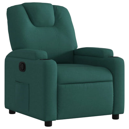 vidaXL Fauteuil relax vert foncé en tissu