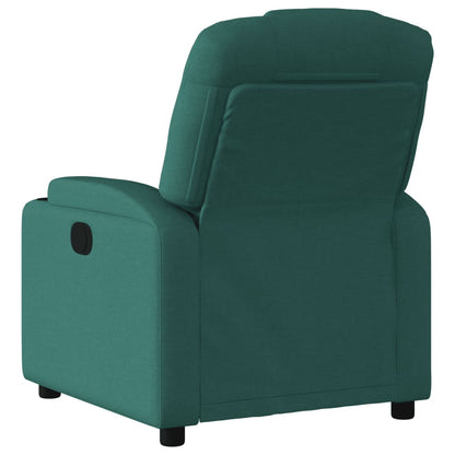 vidaXL Fauteuil relax vert foncé en tissu