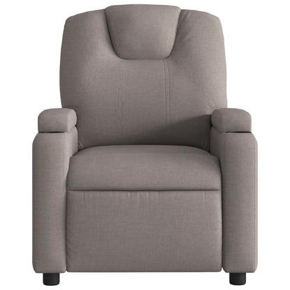 vidaXL Fauteuil relax Taupe Tissu
