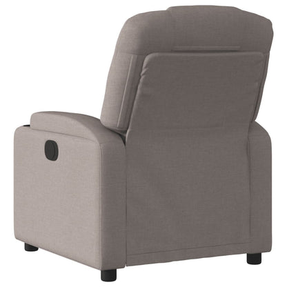 vidaXL Fauteuil relax Taupe Tissu