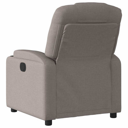 vidaXL Fauteuil de massage taupe en tissu