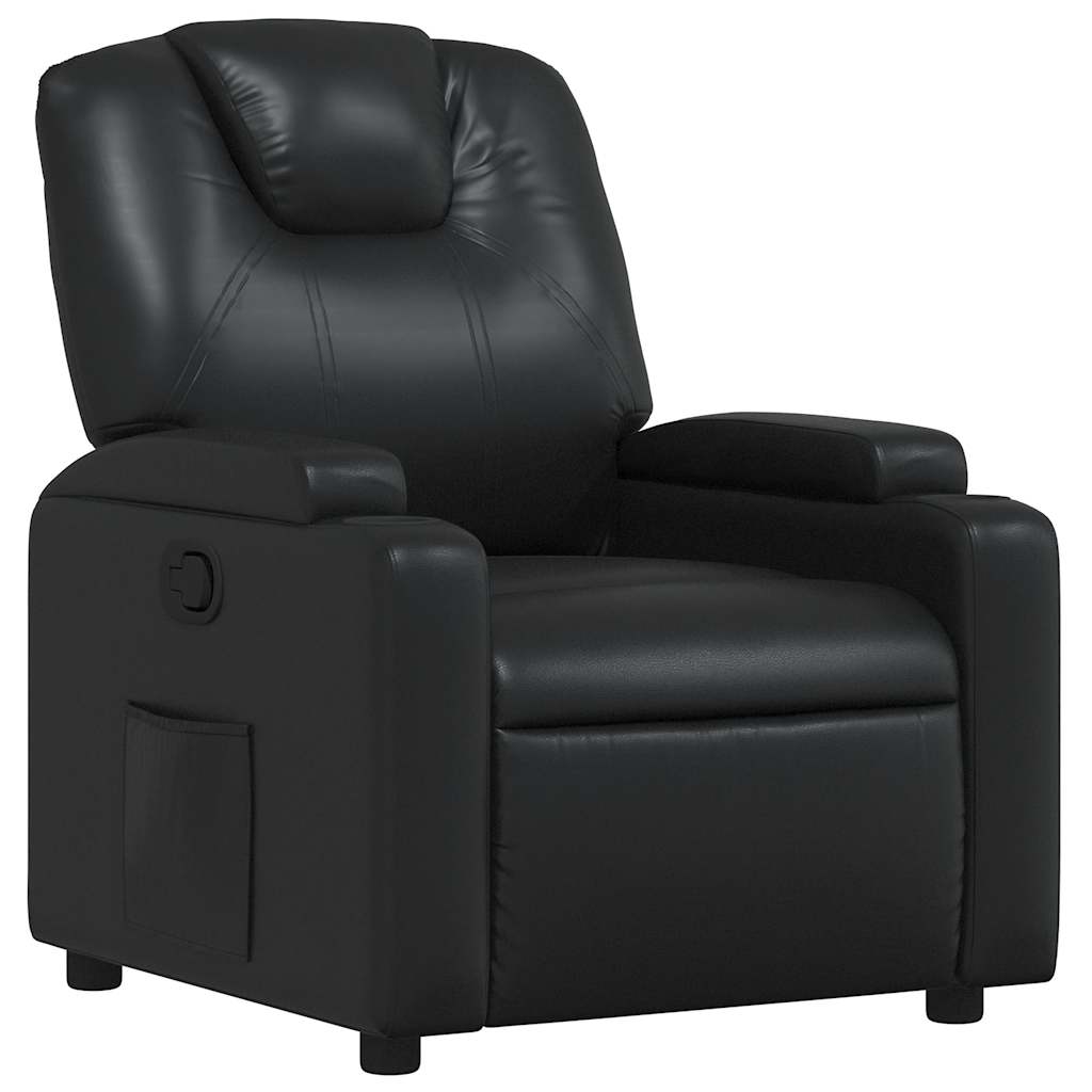 vidaXL Relaxsessel Schwarz Kunstleder