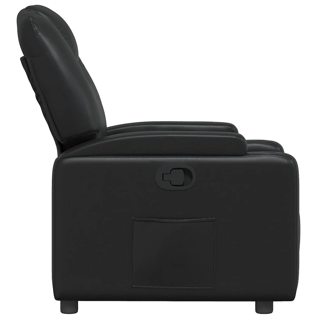 vidaXL Relaxsessel Schwarz Kunstleder