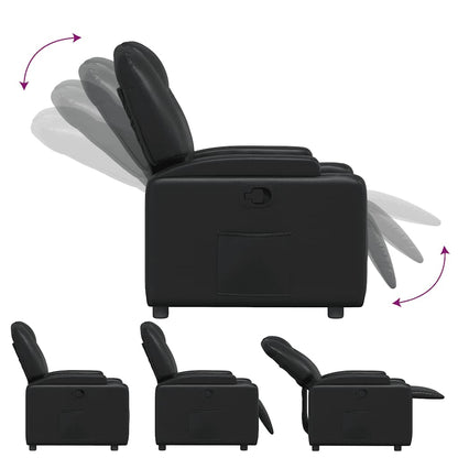vidaXL Relaxsessel Schwarz Kunstleder