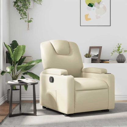 vidaXL Relaxsessel Creme Kunstleder