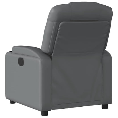 vidaXL Relaxsessel Grau Kunstleder