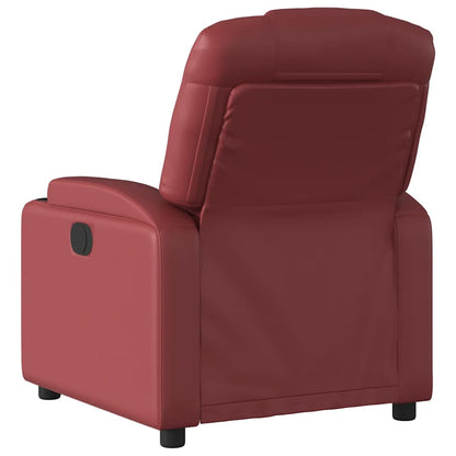 vidaXL Relaxsessel Weinrot Kunstleder