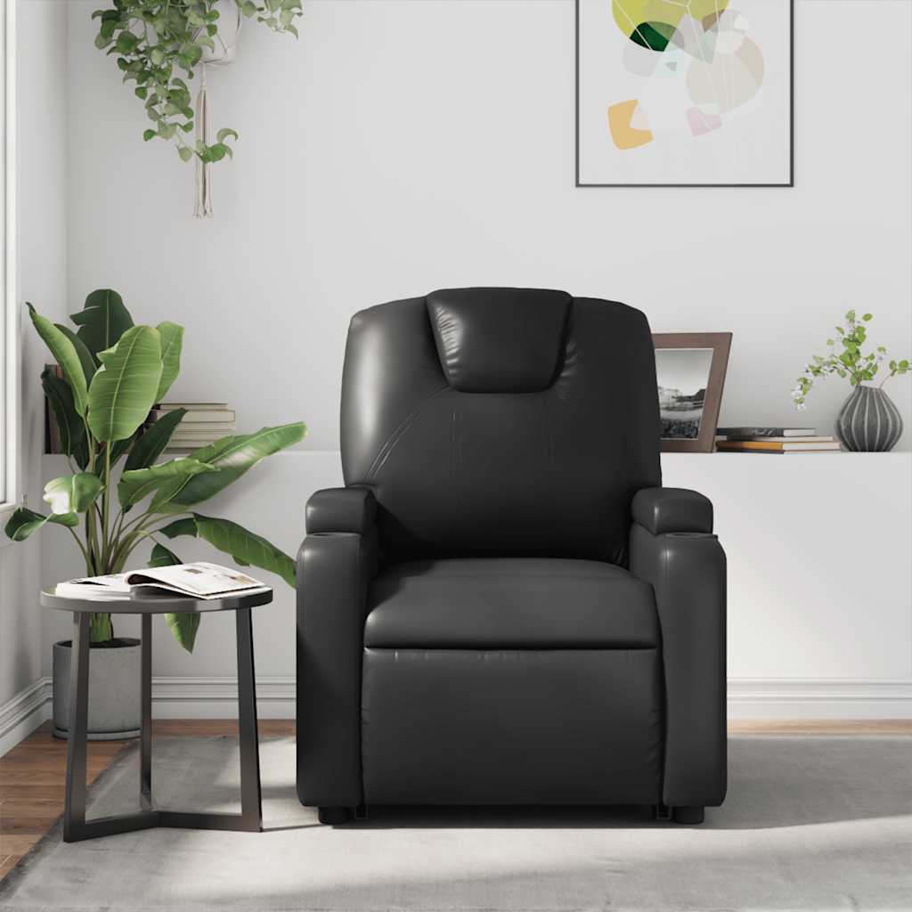 vidaXL Massagesessel Schwarz Kunstleder