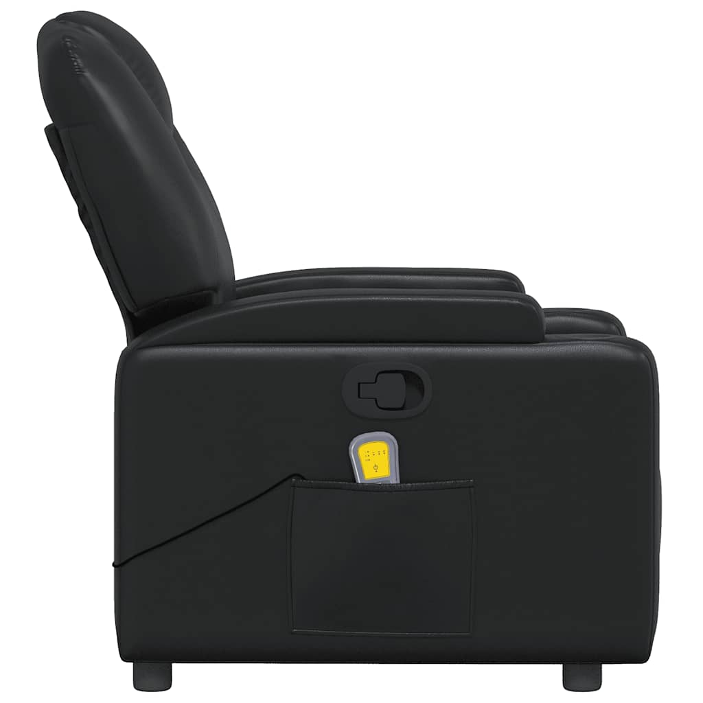 vidaXL Massagesessel Schwarz Kunstleder