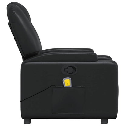 vidaXL Massagesessel Schwarz Kunstleder