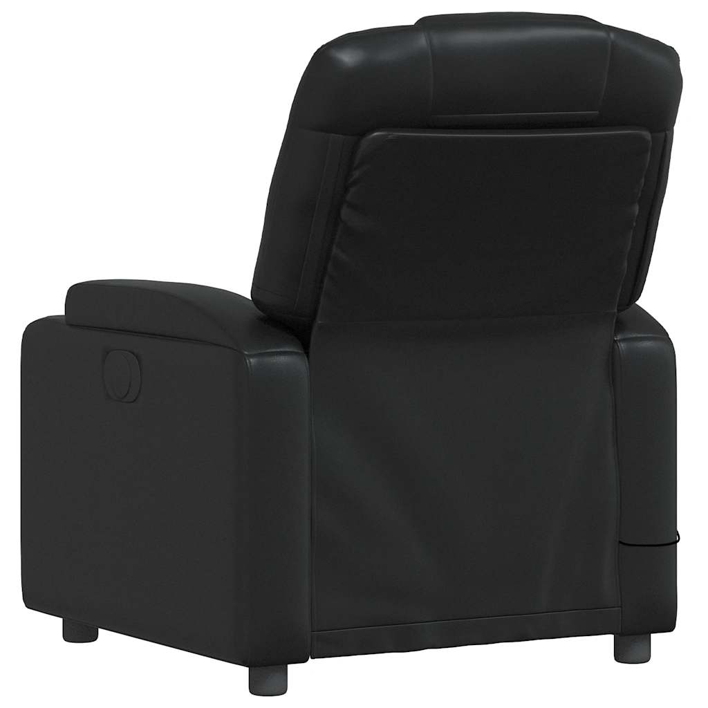 vidaXL Massagesessel Schwarz Kunstleder