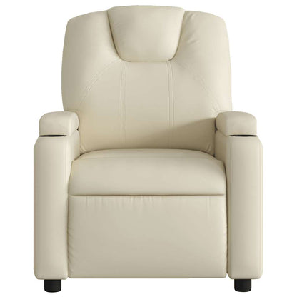 vidaXL Massagesessel Creme Kunstleder