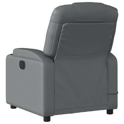vidaXL Massagesessel Grau Kunstleder