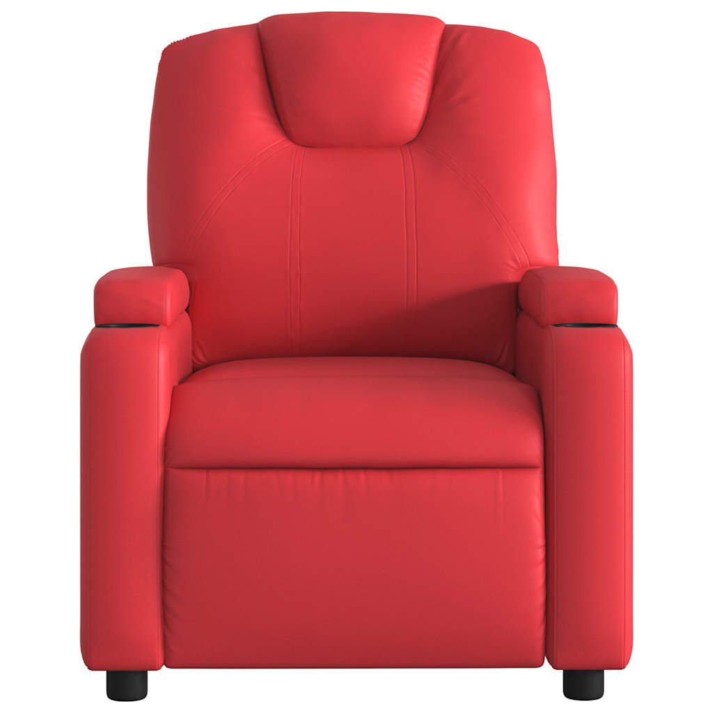vidaXL Massagesessel Rot Kunstleder