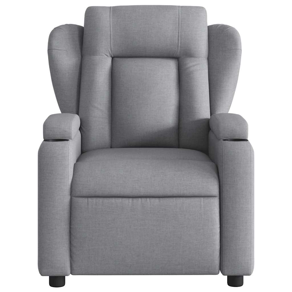vidaXL Relaxsessel Hellgrau Stoff