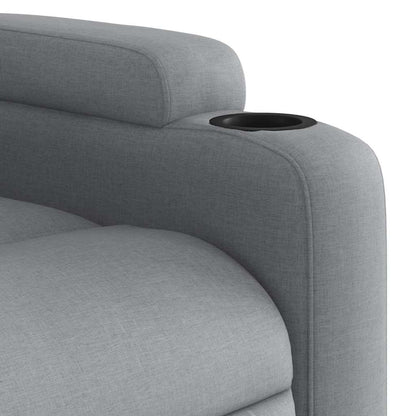 vidaXL Relaxsessel Hellgrau Stoff
