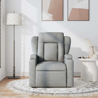 vidaXL Massagesessel Hellgrau Stoff