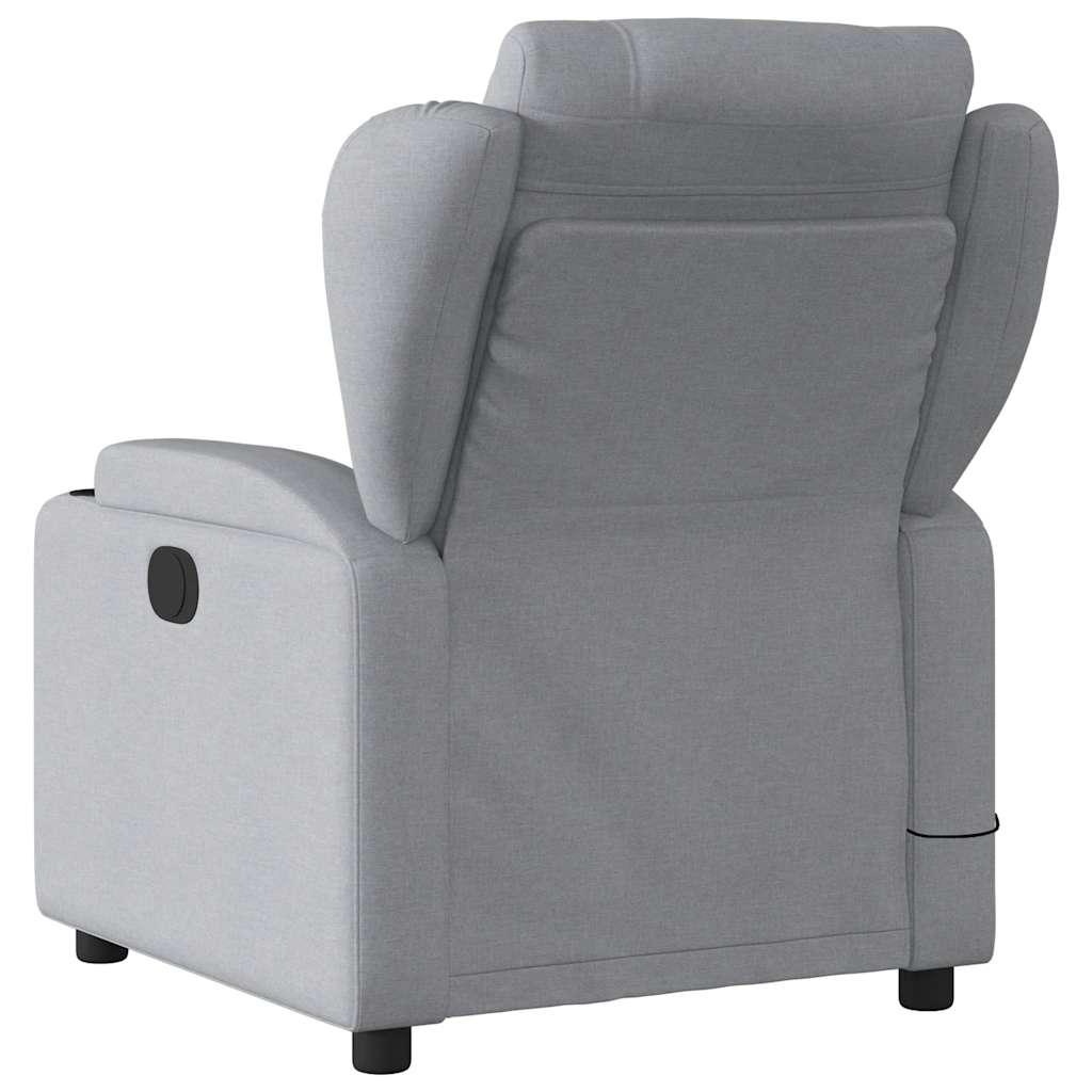 vidaXL Massagesessel Hellgrau Stoff