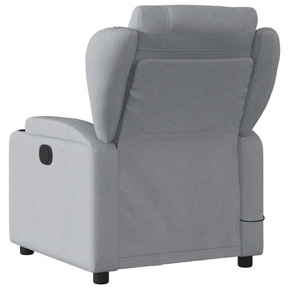 vidaXL Massagesessel Hellgrau Stoff