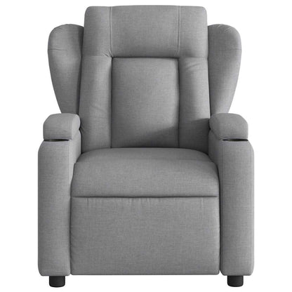 vidaXL Massagesessel Hellgrau Stoff
