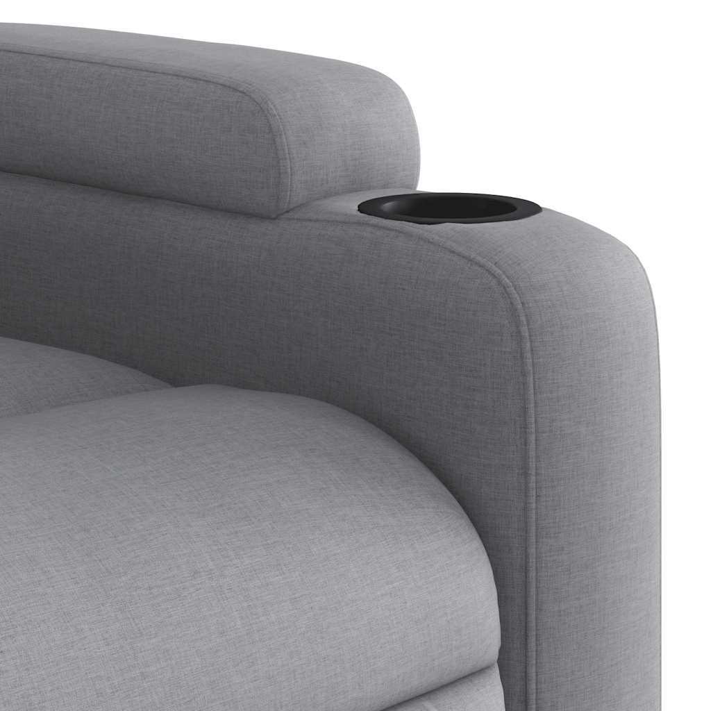 vidaXL Massagesessel Hellgrau Stoff