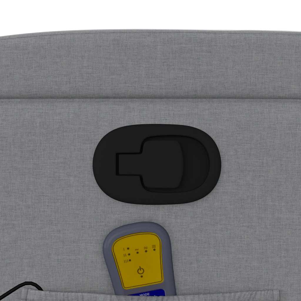 vidaXL Massagesessel Hellgrau Stoff