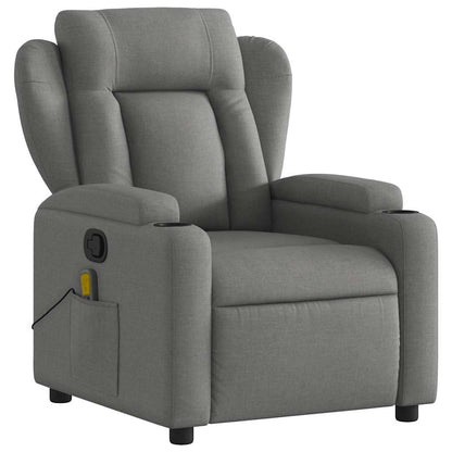 vidaXL Massagesessel Dunkelgrau Stoff