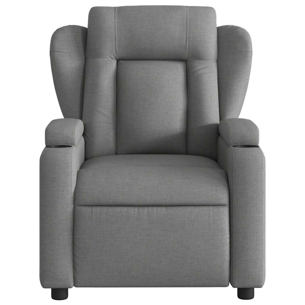 vidaXL Massagesessel Dunkelgrau Stoff