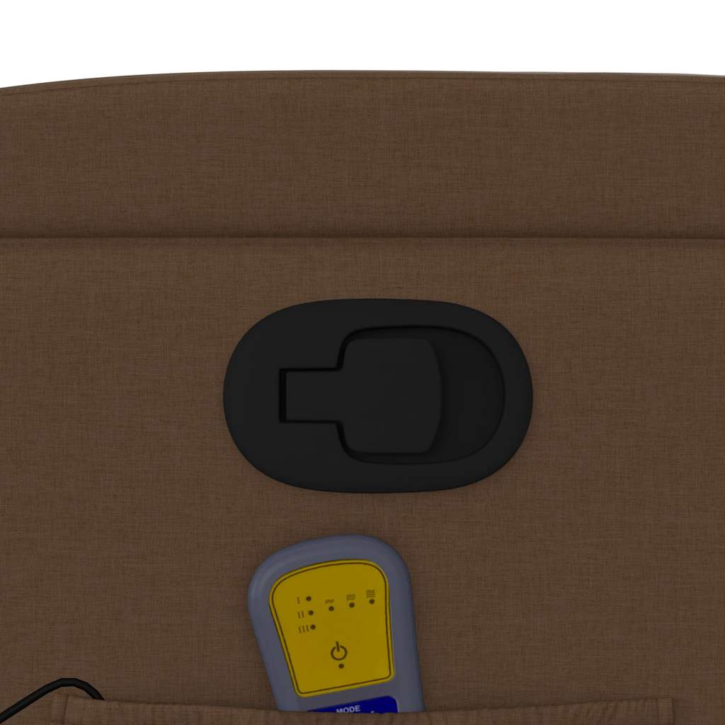 vidaXL Massagesessel Braun Stoff