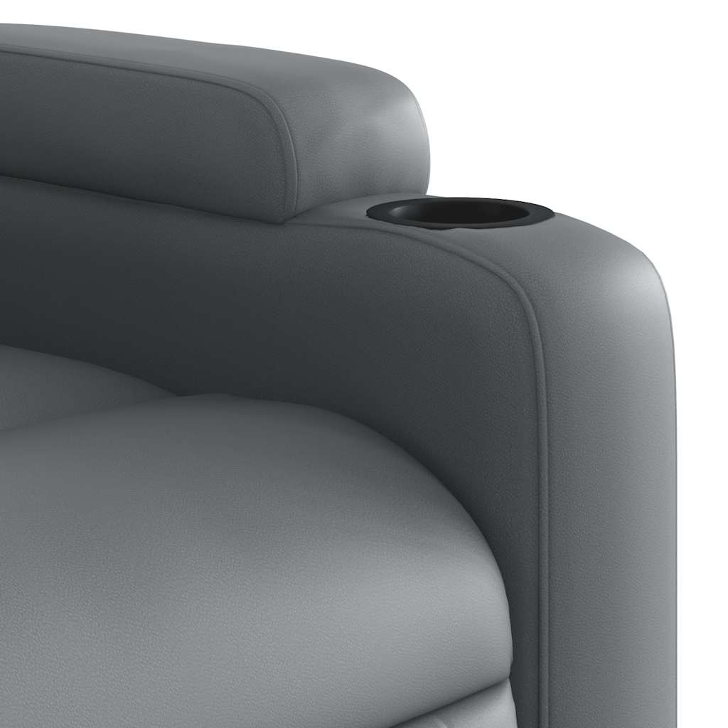 vidaXL Massagesessel Grau Kunstleder