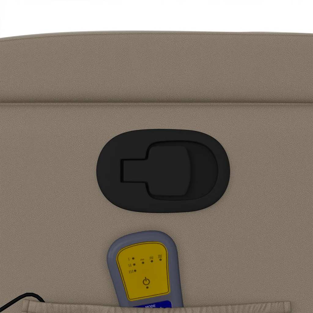 vidaXL Massagesessel Cappuccino-Braun Kunstleder