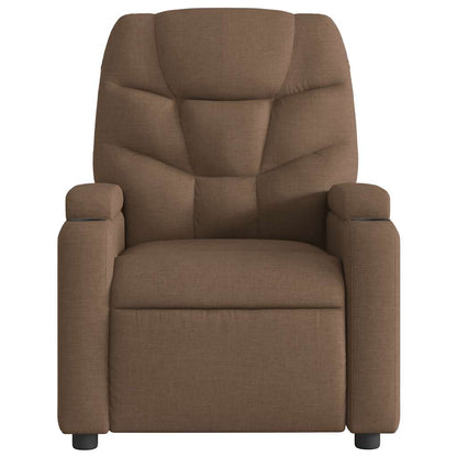 vidaXL Massagesessel Braun Stoff