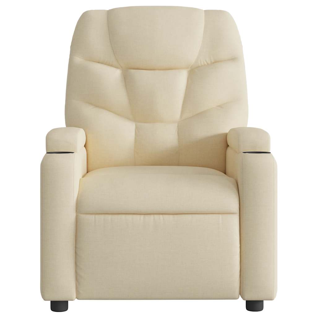 vidaXL Massagesessel Creme Stoff
