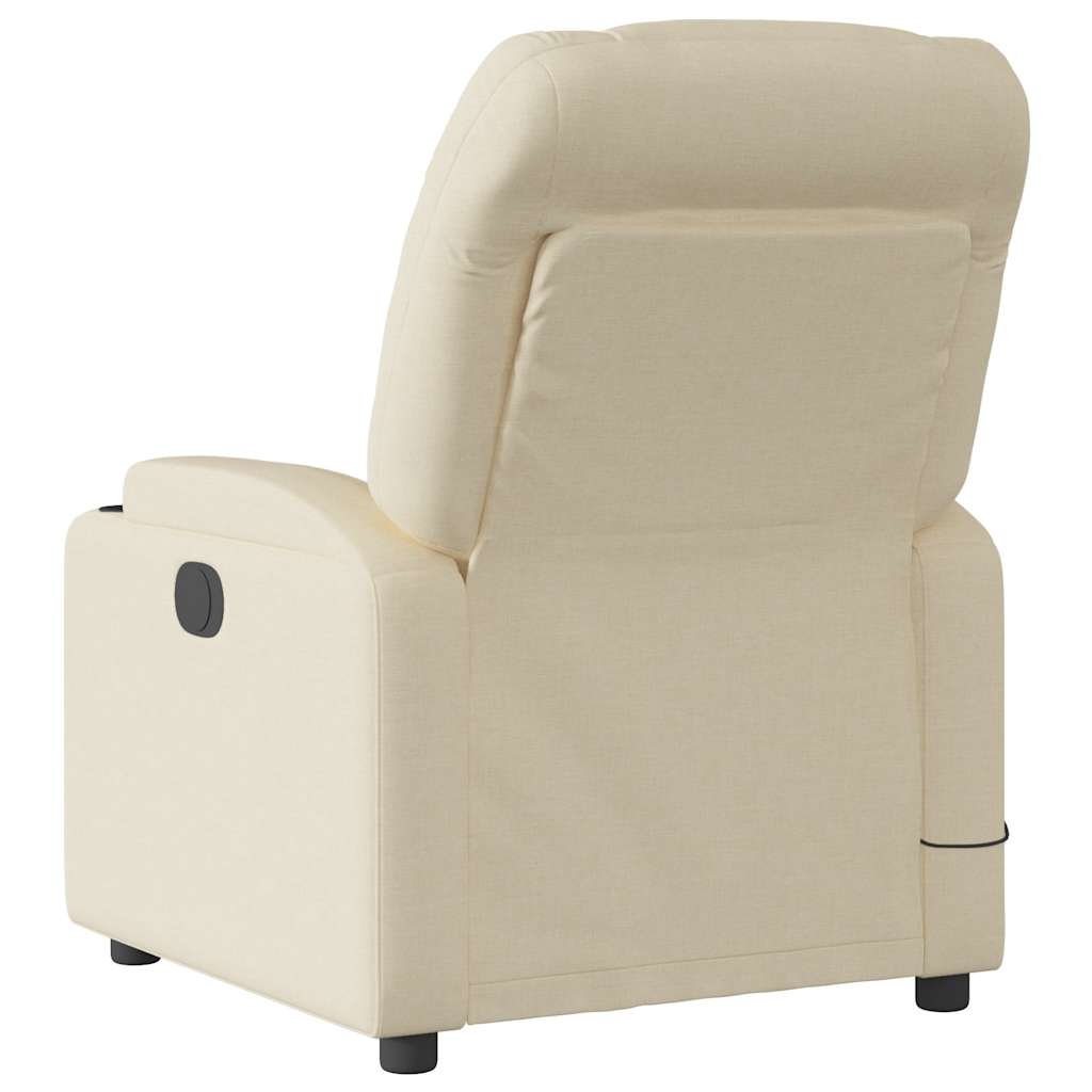vidaXL Massagesessel Creme Stoff